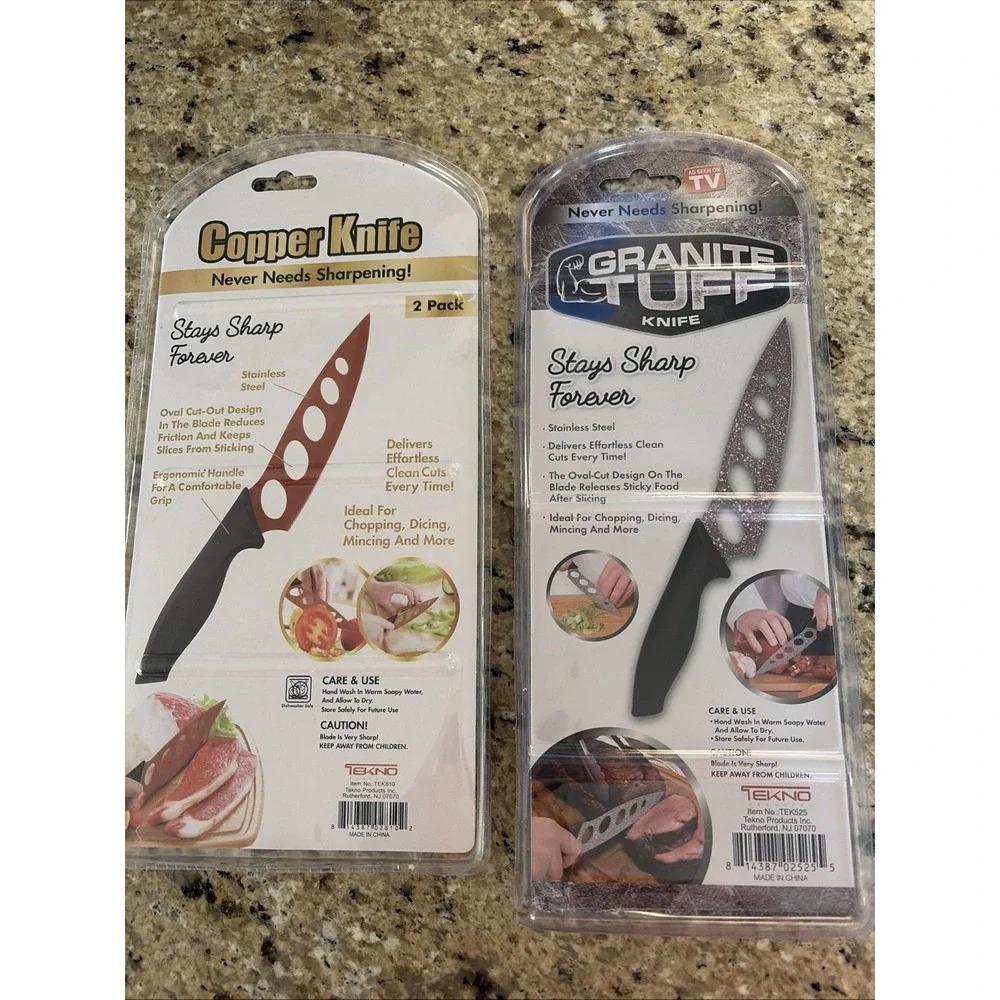 Stay Sharp Forever Knives - Lot‎ Of 2 Packages (total 3 Knives)